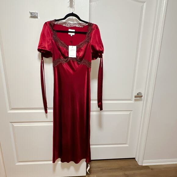 Reformation Burgundy Maxi Dress - Picture 4 of 6